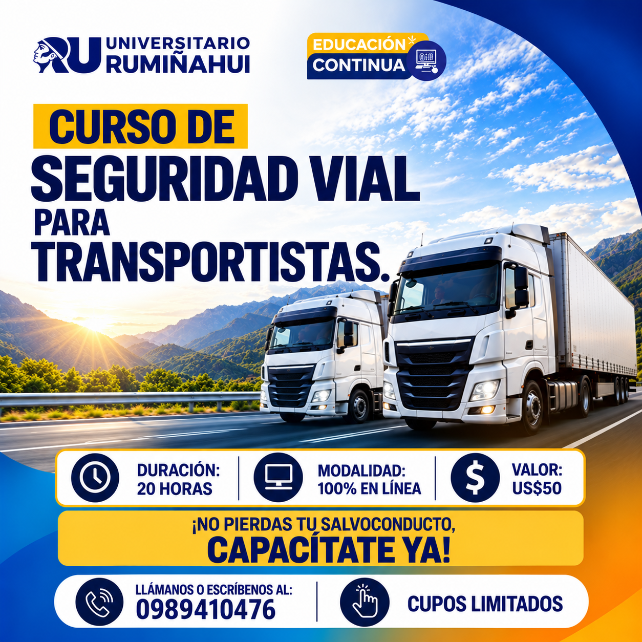 EC-2026-003- CURSO DE SEGURIDAD VIAL PARA TRANSPORTISTAS