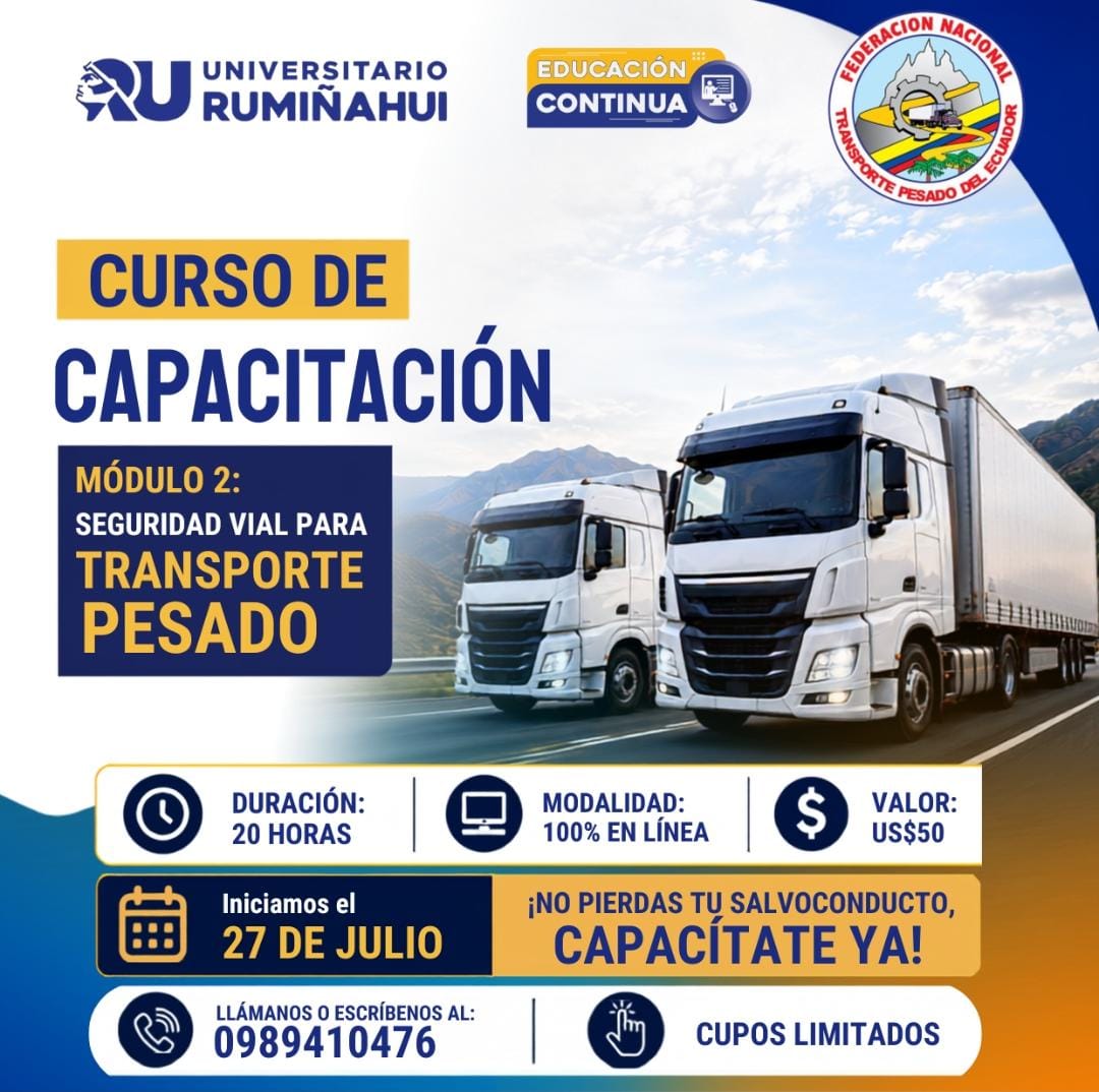 EC-2026-002- SEGURIDAD VIAL PARA CONDUCTORES DE TRANSPORTE PESADO